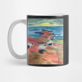 Sheep on the shore Mug